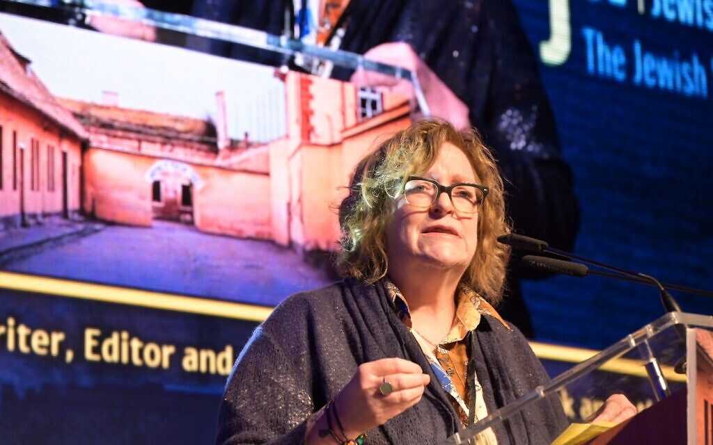 Julie Gray lors d'un sommet de l'Association juive européenne à Prague, au mois de janvier 2023. (Autorisation)