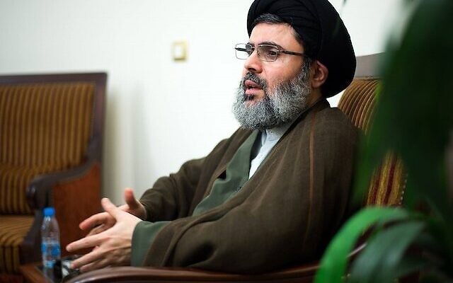 Le chef du conseil exécutif du Hezbollah, Hachem Safieddine. (Crédit : Wikipedia CC BY)
