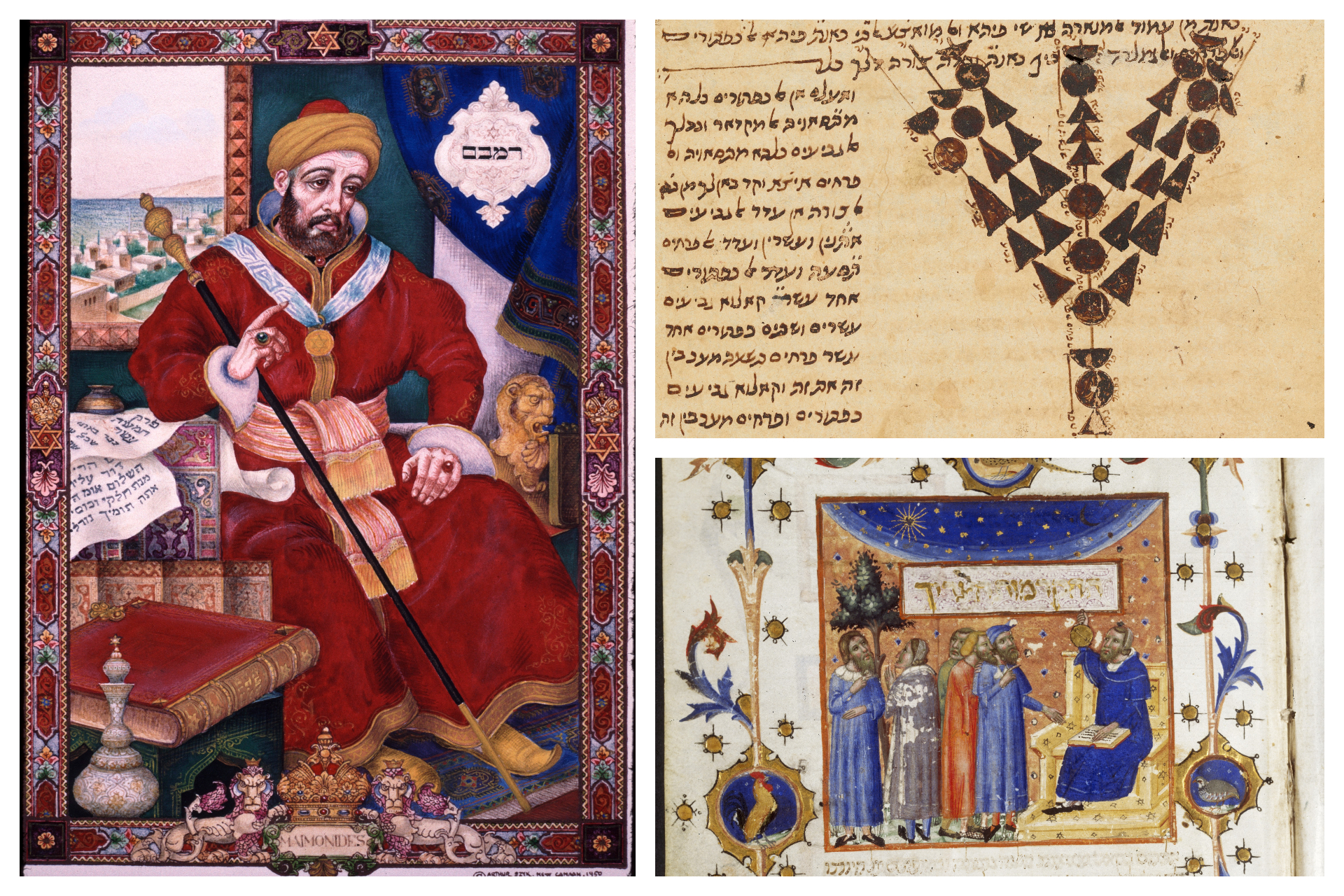 Tableau avec Cadre en Bois d'un Rabbin Juif Hassid, 18ème Siècle en vente  sur Pamono