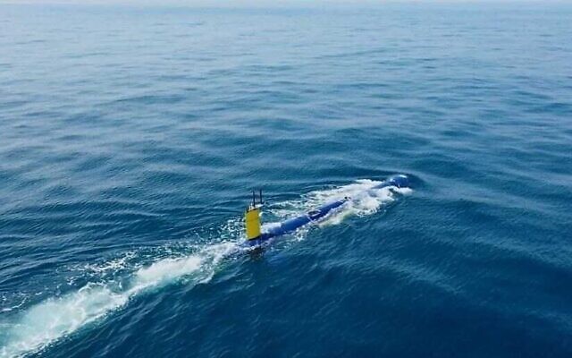 Photo non datée du sous-marin autonome sans pilote BlueWhale. (Crédit : Israel Aerospace Industries)