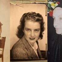 Lucette Ferraille, Ruth Ben David et Ruth Blau aux différentes étapes de sa vie. (Crédit : Motti Inbari et Nechama Davidson)