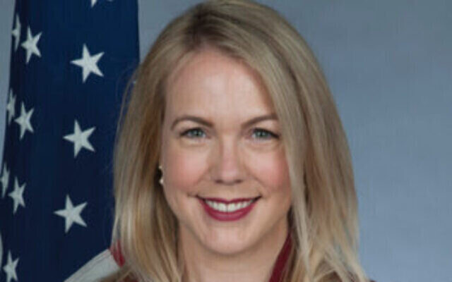 Stephanie Hallett, chargée d'affaires par intérim à l'ambassade des États-Unis à Jérusalem. (Département d'Etat)