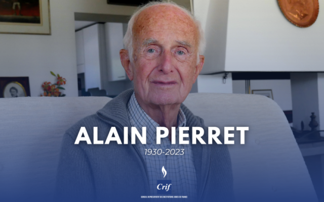 Alain Pierret, ancien ambassadeur de France en Israël. (Crédit : Crif)
