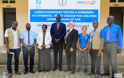 La clinique de cardiologie d’IsraAID et de Save a Child’s Heart au Soudan du Sud, en juillet 2023. (Crédit : IsraAID)