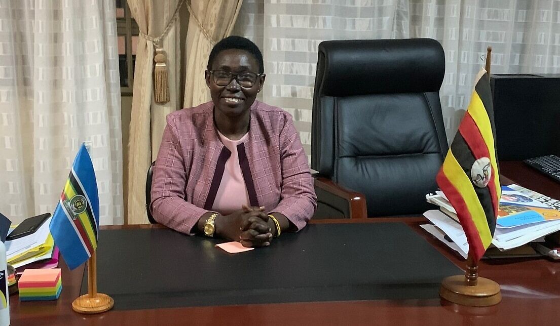 Saphina Biira, vice-chancelière adjointe par intérim de l'université Busitema, Tororo, Ouganda, juillet 2023. (Crédit : Sharon Amali)