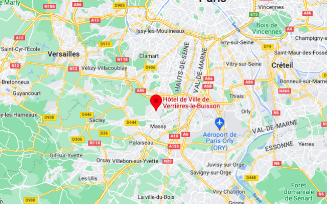 Verrières-le-Buisson, dans l’Essonne. (Crédit : Google Maps)