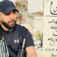 Mustafa al-Kastouni, membre des Brigades des martyrs d'Al-Aqsa, tué par les forces israéliennes à Jénine, le 17 août 2023. (Crédit : Réseaux sociaux)