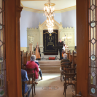 Une synagogue, à Hanau-La petite pierre. (Crédit : Office du tourisme de la communauté de communes Hanau-La petite pierre)