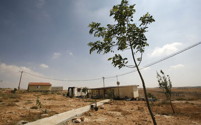 L'avant-poste d'Avigayil, au sud-est de Hébron en Cisjordanie, (Crédit : (Miriam Alster/Flash90, file)