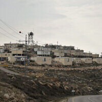 Dossier : Vue de l'implantation d'Asael en Cisjordanie le 13 février 2023. (Crédit : Hazem Bader/AFP)