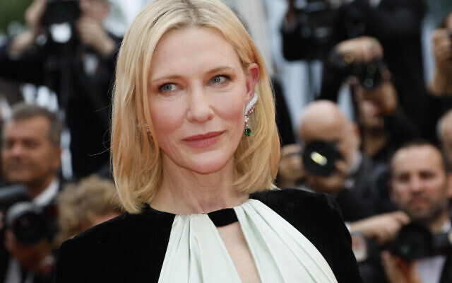 Cate Blanchett lors du 76e festival du film de Cannes, dans le sud de la France, le 20 mai 2023. (Crédit : Joel C Ryan/Invision/AP)