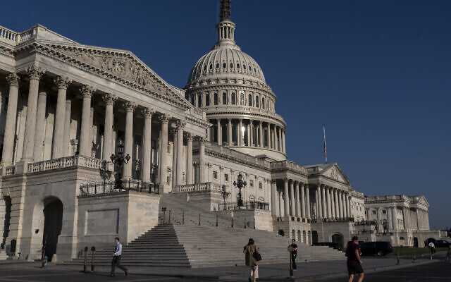 La Chambre des représentants des États-Unis au Capitole à Washington, le 4 octobre 2023. (Crédit : J. Scott Applewhite / AP Photo)