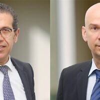 Victor Shamrich, à gauche, et Ido Neuberger, les co-fondateurs de la banque d'investissement israélienne Value Base. (Autorisation)