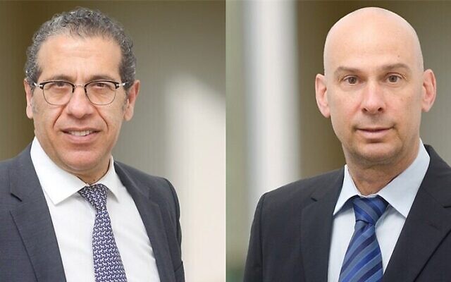 Victor Shamrich, à gauche, et Ido Neuberger, les co-fondateurs de la banque d'investissement israélienne Value Base. (Autorisation)