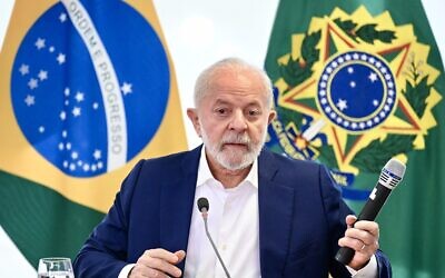 Le président brésilien, Luiz Inacio Lula da Silva, à Brasilia, le 10 novembre 2023. (Crédit : EVARISTO SA / AFP)