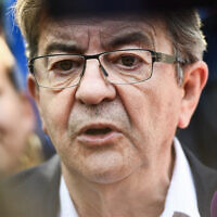 Le chef de la France Insoumise, Jean-Luc Mélenchon, à Paris, le 6 juin 2023. (Crédit : Archambault/AFP)