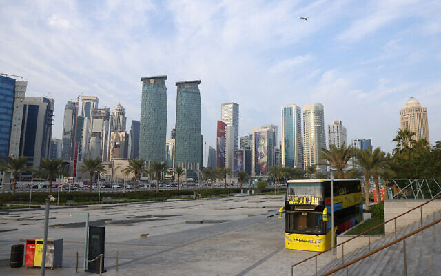 Une vue générale de Doha, le 24 décembre 2023.(Crédit : Karim Jaafar/AFP)