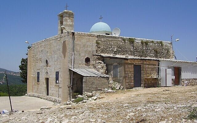 Photo non datée de l'église orthodoxe grecque Sainte-Marie, à Irqit, dans le nord d'Israël (Photo : Avishai Teicher, Creative Commons)