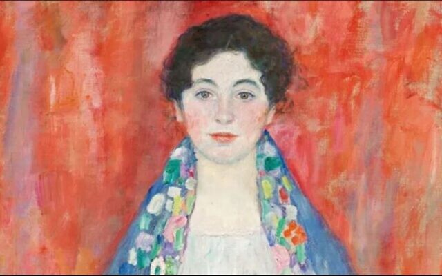 Le "Portrait de Mademoiselle Lieser" (1917) a été présenté au public à Vienne, le 25 janvier 2024. (Capture d'écran/ Gallery Im Kinsky)