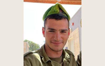 Le sergent de première classe Joseph Gitarts, tombé au combat dans le sud de la bande de Gaza le 25 décembre 2023. (Crédit : Armée israélienne)