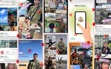 Les rencontres en ligne sont devenues un passe-temps national pour les Israéliens qui veulent envisager une vie au-delà de la guerre. (Crédit : Collage de Grace Yagel/ JTA)