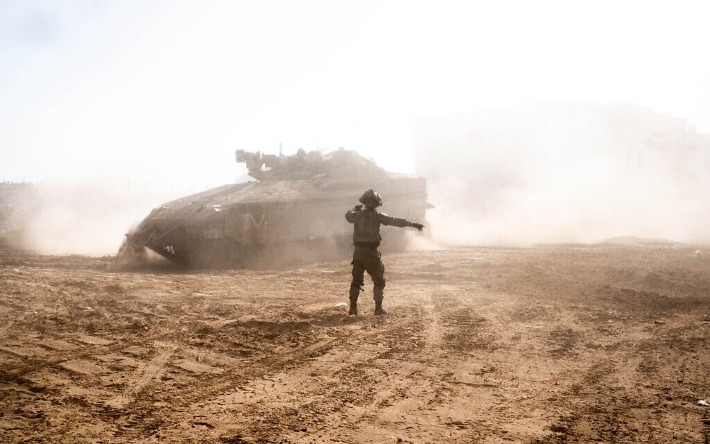 Les troupes en opération à Gaza dans une photo non-datée diffusée le 31 janvier 2024. (Crédit : Armée israélienne)