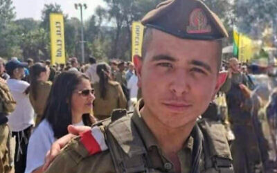 Le sergent Ilay Noam Ben Mucha, tué en combattant les terroristes du Hamas à l'avant-poste militaire de Kissfuim le 7 octobre 2023. (Crédit : Autorisation)