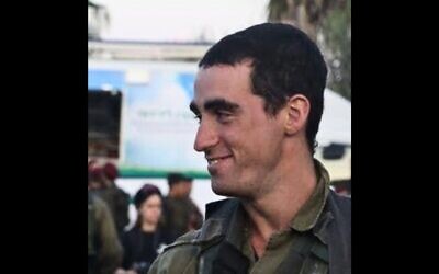 Le sergent de première classe Amit Peled. (Crédit : armée israélienne)