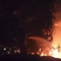 Des images montrent des incendies dans la zone de la ville de Kiryat Shmona, dans le nord du pays, le 3 juin 2024, à la suite d'attaques de roquettes et de drones en provenance du Liban voisin. (Réseaux sociaux/X. Utilisé conformément à l'article 27a de la loi sur le droit d'auteur)
