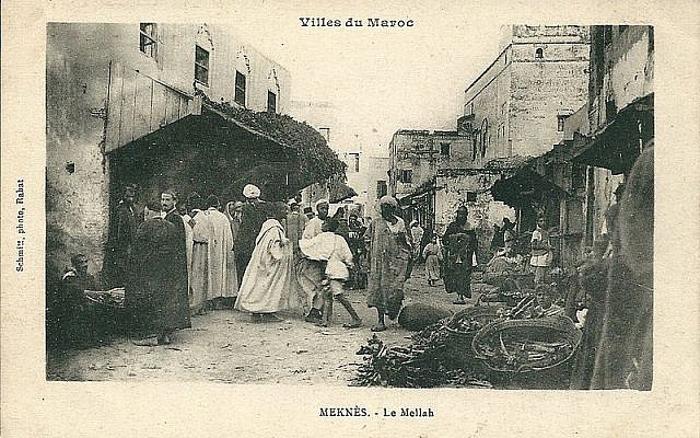 Le Mellah à Meknès (Maroc) vers 1919 - éditeur P. Cousin & Cie à Rabat