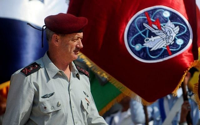 Le chef d’état-major de l’armée israélienne, le lieutenant général Benny Gantz (Crédit : Autorisation de Tsahal.fr)