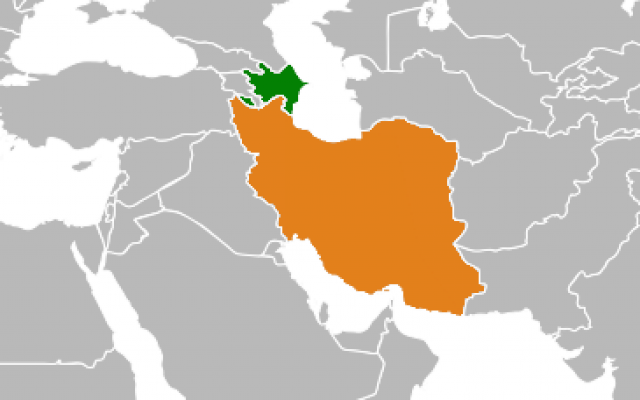 Vert :Azerbaijan, orange : Iran. Crédit : CC BY-SA 4.0