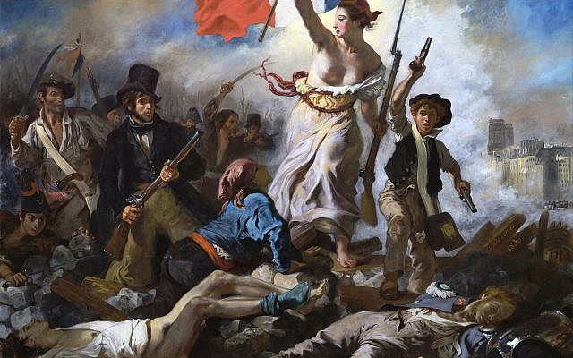 Illustration : La Liberté guidant le peuple (1830),Eugène Delacroix, peinture (260 cm x 325 cm). (Domaine public via Wikipedia)