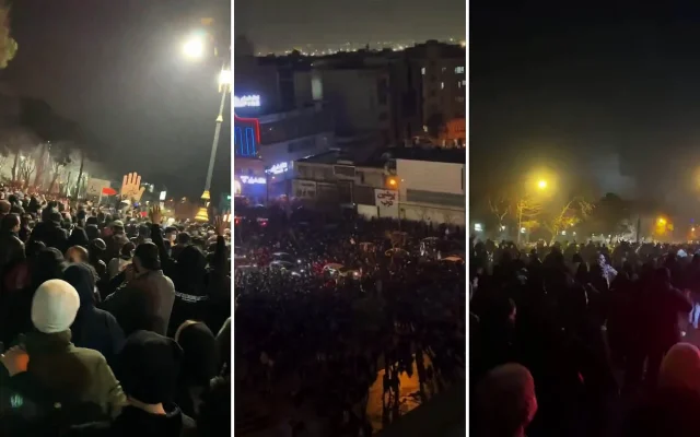 Des milliers de manifestants iraniens à Téhéran, le 8 janvier 2026. (Capture d'écran)