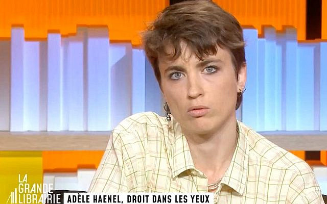 Adèle Haenel dans "La Grande Librairie". (Capture d'écran)