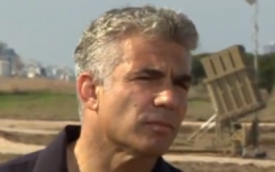 Yair Lapid during a recent interview with the BBC