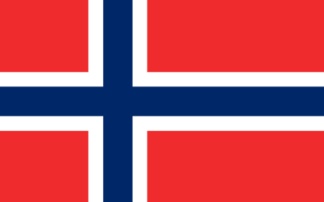Flag of Norway. The Norwegian state-owned station, NRK, found that Norway gives the PA about 300 million kroner a year ($52,628,700) and directly correlated this to the PA’s incitement of hatred and glorification of terrorism. (Credit: Wikimedia Commons)