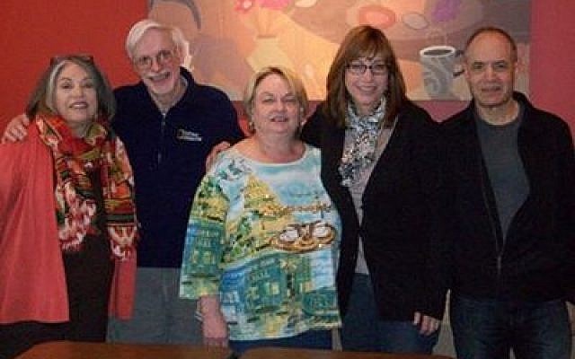 Mavra Stark (left), Leo Negorski, Phyllis Ellis Popper, Susan Forrest and Josh Forrest are members of a new organization for secular Jews.
