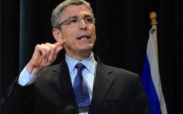 Rabbi Rick Jacobs, president of the Union for Reform Judaism, spoke of  “audacious hospitality” at the URJ’s 72nd Biennial conference in San Diego. (Photo by Dale Lazar)
