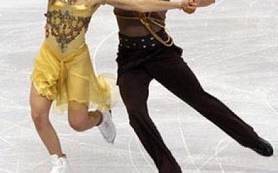 In the ice dancing results at the 2014 Sochi Olympics, Jewish figure skater Charlie White and his partner Meryl Davis, pictured, won gold. (Wikimedia Commons)