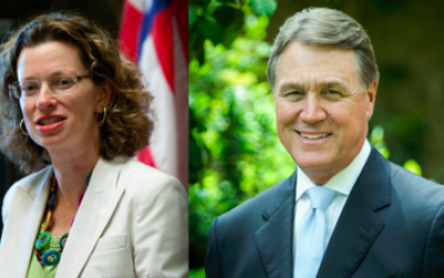 Michelle Nunn and David Perdue are in a heated race for the U.S. Senate in Georgia.
(Photo provided by Corporation for National and Community Service and Palmetto Crescent via Wikimedia Commons)