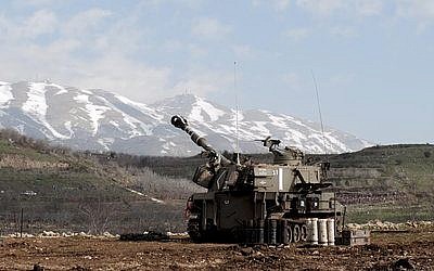 Israeli artillery prepares to strike back into southern Lebanon. (Photo provided by IDF spokesperson)