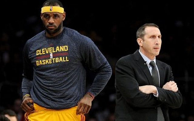 Coach David Blatt and star player LeBron James both say that Blatt has made the needed adjustments in his rookie season guiding the Cleveland Cavaliers.  (Photo by Harry How/Getty Images)