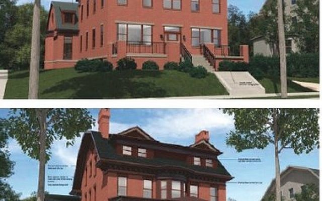 Pictured are two options that have been proposed for the Bartlett Street renovation. (Photos provided by Dan Kraut/Hillel Academy)