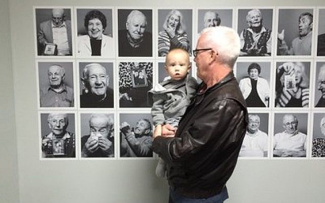 The inaugural exhibit at the Holocaust Center showcases survivors, whose faces reflect vibrancy and love of life. (Photo by  Toby Tabachnick)