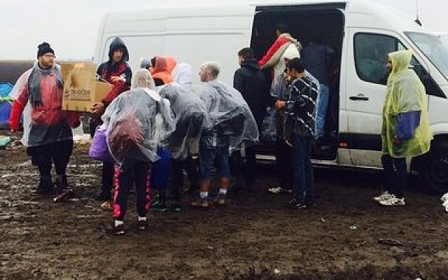 Relief efforts continue for Syrian refugees near the border of Serbia in Hungary. (Photo courtesy of JDC)