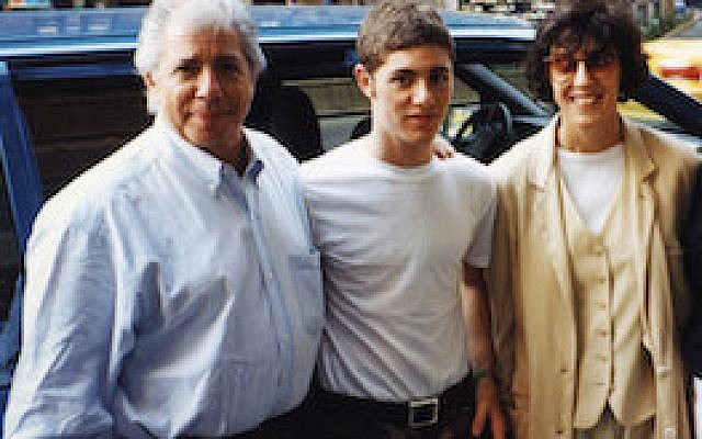 Jacob Bernstein is flanked by his parents, Carl Bernstein and Nora Ephron.

Photo courtesy of HBO