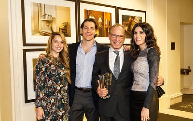 Dr. Stanley M. Marks is joined by children Brooke and Joshua and wife Nikol after being presented with the PNC Community Builders Award at the Jewish Federation of Greater Pittsburgh’s Thank You event. Daniel Gordis, an educator from Israel, gave the keynote address.

Photos by David Bachman