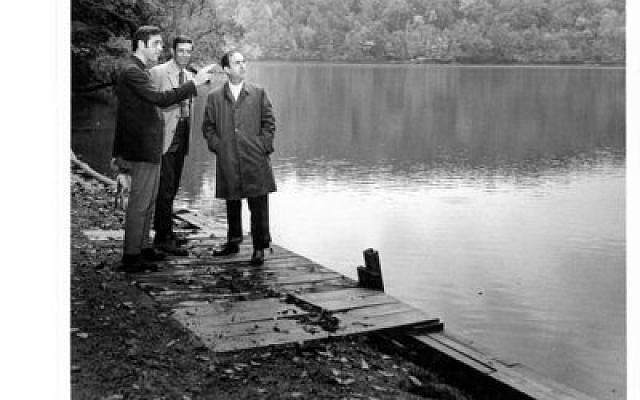 Looking at the site of the futre Emma Kaufmann Camp. From left: Irv Bennet, Jerry Ostrow and Arthur Rotman

Photo provided by the Jewish Community Center of Greater Pittsburgh