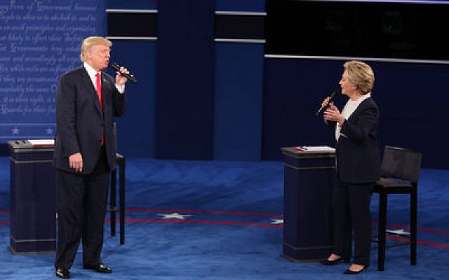 Donald Trump and Hillary Clinton, who sparred fiercely at the second presidential debate at Washington University in St. Louis, Mo., must tread lightly in going after faith-based support.
Photo by Daniel Acker/Bloomberg/Getty Images